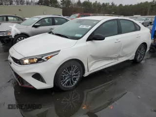 2023 Kia Forte GT-Line with VIN 3KPF54AD0PE546397, listed as a Copart auction lot 49877095 with 21,940 mi miles and Salvage Title. Bid and sale history available at carsss.com. Image 1.