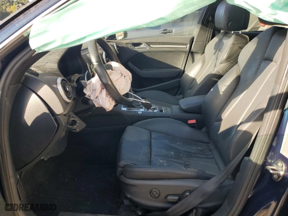 2017 Audi A3 Sportback e-tron Premium Plus with VIN WAUTPBFF5HA136367, listed as a Copart auction lot 74679174 with 59,642 mi miles and Salvage Title. Bid and sale history available at carsss.com. Image 7.