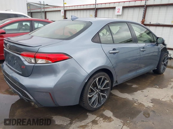 2020 Toyota Corolla SE with VIN JTDS4RCE5LJ024964, listed as a IAAI auction lot 41567845 with 58,549 mi miles. Bid and sale history available at carsss.com. Image 4.