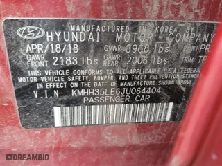 2018 Hyundai Elantra GT with VIN KMHH35LE6JU064404, listed as a Copart auction lot 47446855 with 117,527 mi miles and Clean Title. Bid and sale history available at carsss.com. Image 12.