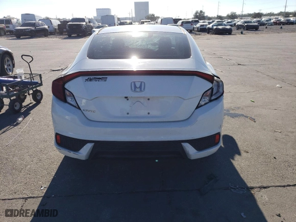 2017 Honda Civic Coupe LX with VIN 2HGFC4B56HH311801, listed as a Copart auction lot 82876484 with 0 mi miles and Salvage Title. Bid and sale history available at carsss.com. Image 6.