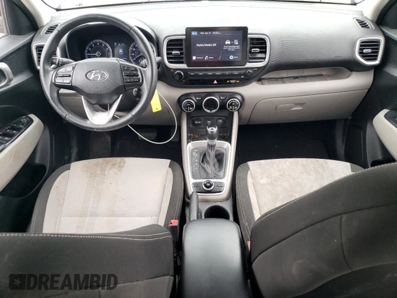 2021 Hyundai Venue SEL with VIN KMHRC8A35MU089922, listed as a Copart auction lot 53972725 with 43,979 mi miles and Salvage title. Bid and sale history available at DreamBid. Image 8.