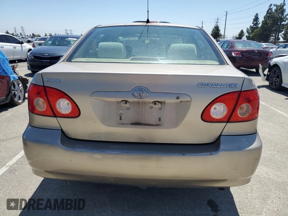 2005 Toyota Corolla CE with VIN 1NXBR32E65Z435061, listed as a Copart auction lot 55148175 with 58,673 mi miles and Salvage Title. Bid and sale history available at DreamBid. Image 6.