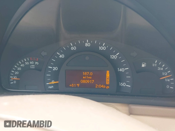 2001 Mercedes-Benz C 320 with VIN WDBRF64J81F096100, listed as a IAAI auction lot 42632301 with 80,917 mi miles and . Bid and sale history available at DreamBid. Image 7.
