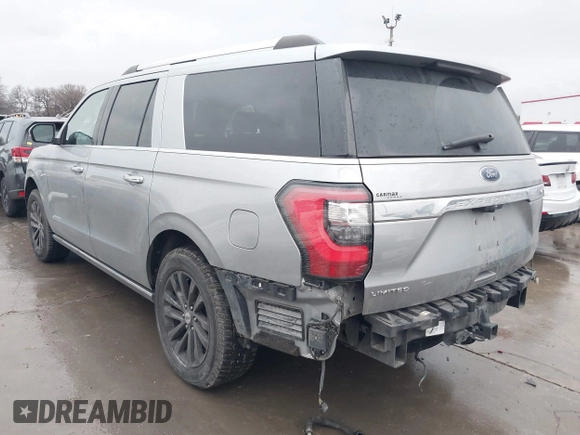 2020 Ford Expedition Max Limited with VIN 1FMJK1KT5LEA12580, listed as a IAAI auction lot 41407724 with 96,259 mi miles and . Bid and sale history available at DreamBid. Image 3.