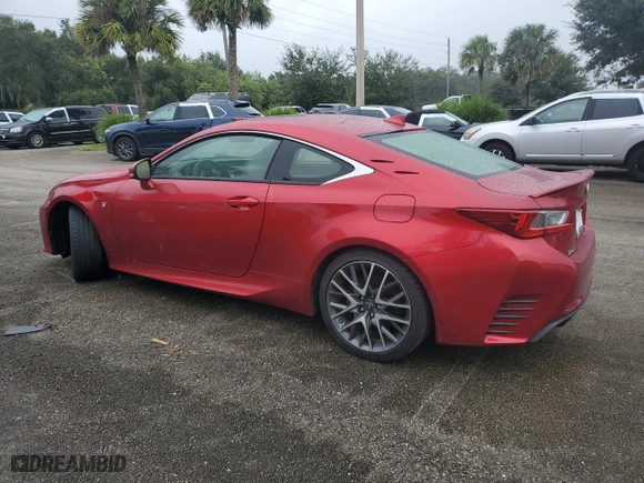 2015 Lexus RC 350 with VIN JTHHE5BC0F5003886, listed as a Copart auction lot 74588314 with 0 mi miles and Salvage Title. Bid and sale history available at carsss.com. Image 2.