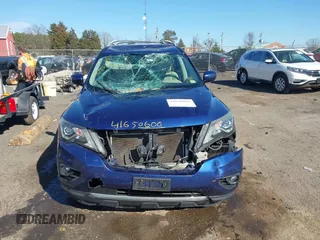 2017 Nissan Pathfinder SV with VIN 5N1DR2MM4HC631842, listed as a IAAI auction lot 41650606 with 148,956 mi miles. Bid and sale history available at carsss.com. Image 13.