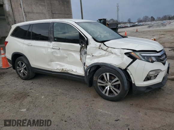 2017 Honda Pilot EX with VIN 5FNYF6H39HB079653, listed as a Copart auction lot 46905335 with 126,475 mi miles and Salvage Title. Bid and sale history available at DreamBid. Image 4.