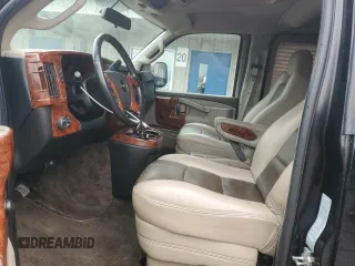 2018 GMC Savana Cargo Van with VIN 1GTW7BFG5J1160683, listed as a Copart auction lot 53020075 with 81,359 mi miles and Salvage Title. Bid and sale history available at carsss.com. Image 7.