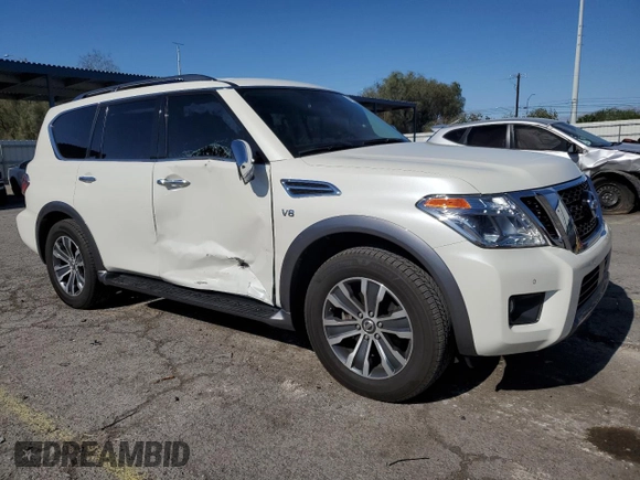 2019 Nissan Armada SL z VIN JN8AY2NDXK9087199, wystawiony jako Copart lot #56715045 z przebiegiem 56 930 mil mil oraz Szkoda całkowita • Salvage title. Historia ofert i sprzedaży dostępna na DreamBid. Obrazek 4.