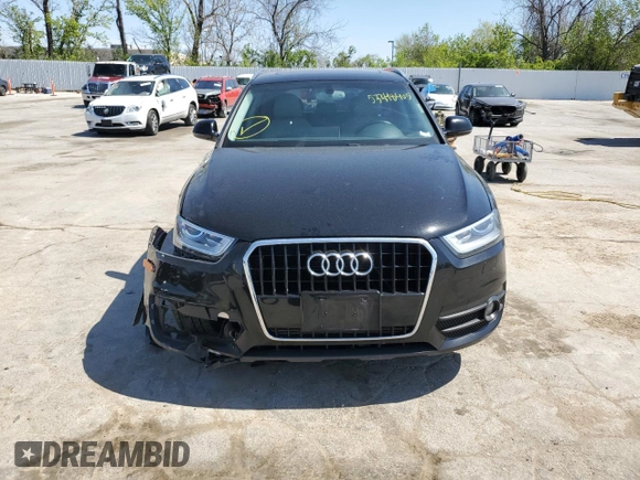 2015 Audi Q3 Premium Plus with VIN WA1BFCFS1FR004865, listed as a Copart auction lot 53348405 with 130,521 mi miles and Salvage title. Bid and sale history available at DreamBid. Image 5.