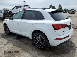 2023 Audi SQ5 Premium Plus with VIN WA1B4AFY1P2059485, listed as a Copart auction lot 53466224 with 16,465 mi miles and Salvage Title. Bid and sale history available at DreamBid. Image 2.
