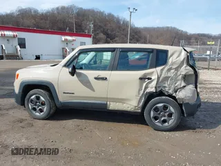 2015 Jeep Renegade Sport with VIN ZACCJBAT4FPC26527, listed as a IAAI auction lot 41704445 with 108,660 mi miles and . Bid and sale history available at DreamBid. Image 14.