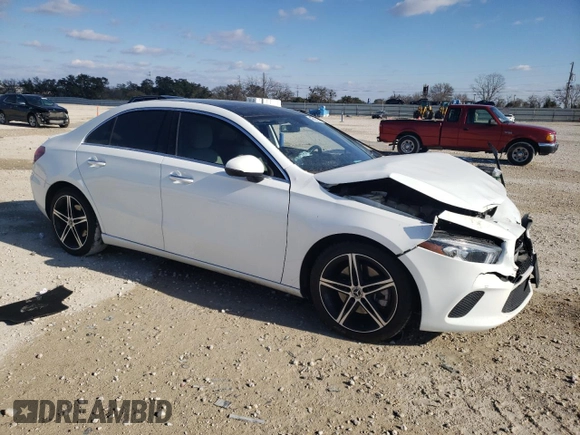 2022 Mercedes-Benz A 220 with VIN W1K3G4EB1NJ367250, listed as a Copart auction lot 42038325 with 54,510 mi miles and Salvage Title. Bid and sale history available at DreamBid. Image 4.