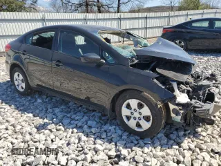 2016 Kia Forte LX with VIN KNAFK4A68G5459835, listed as a Copart auction lot 49456215 with 0 mi miles and Salvage Title. Bid and sale history available at carsss.com. Image 4.