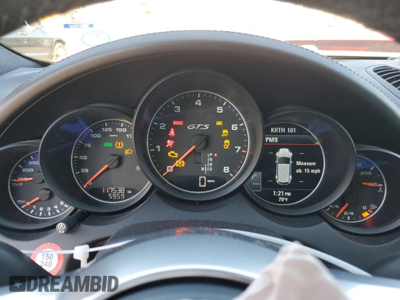 2017 Porsche Cayenne GTS with VIN WP1AD2A2XHLA82557, listed as a Copart auction lot 80534824 with 117,538 mi miles and Salvage title. Bid and sale history available at DreamBid. Image 9.