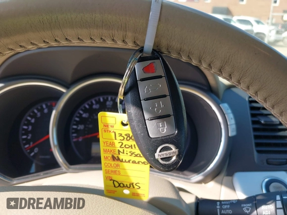 2011 Nissan Murano S with VIN JN8AZ1MW9BW176189, listed as a IAAI auction lot 40424712 with 160,770 mi miles and . Bid and sale history available at DreamBid. Image 11.