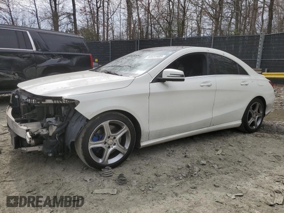 2014 Mercedes-Benz CLA 250 with VIN WDDSJ4EB7EN158567, listed as a Copart auction lot 50833905 with 95,229 mi miles and Salvage title. Bid and sale history available at DreamBid. Image 1.