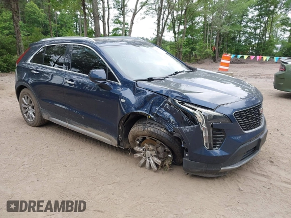 2019 Cadillac XT4 FWD Premium Luxury with VIN 1GYFZCR46KF163883, listed as a IAAI auction lot 42403733 with 80,275 mi miles and . Bid and sale history available at DreamBid. Image 1.
