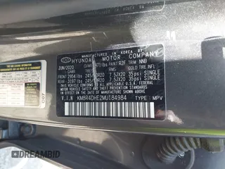 2021 Hyundai Palisade SEL z VIN KM8R4DHE2MU184984, wystawiony jako IAAI lot #42221108 z przebiegiem 107 960 mil mil oraz . Historia ofert i sprzedaży dostępna na DreamBid. Obrazek 9.