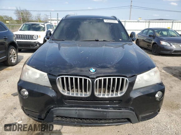 2011 BMW X3 28i with VIN 5UXWX5C50BL705875, listed as a Copart auction lot 54550395 with 133,975 mi miles and Clean Title. Bid and sale history available at DreamBid. Image 5.