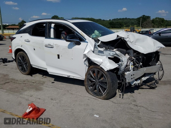 2023 Lexus RX 350 z VIN 2T2BAMCA0PC020343, wystawiony jako Copart lot #62514395 z przebiegiem Nie podano mil oraz Szkoda całkowita • Salvage title. Historia ofert i sprzedaży dostępna na DreamBid. Obrazek 4.