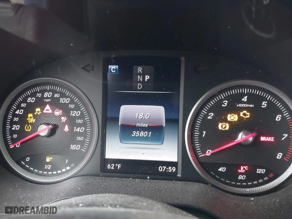 2016 Mercedes-Benz GLC with VIN WDC0G4JBXGF072408, listed as a IAAI auction lot 42095780 with 35,801 mi miles. Bid and sale history available at carsss.com. Image 7.