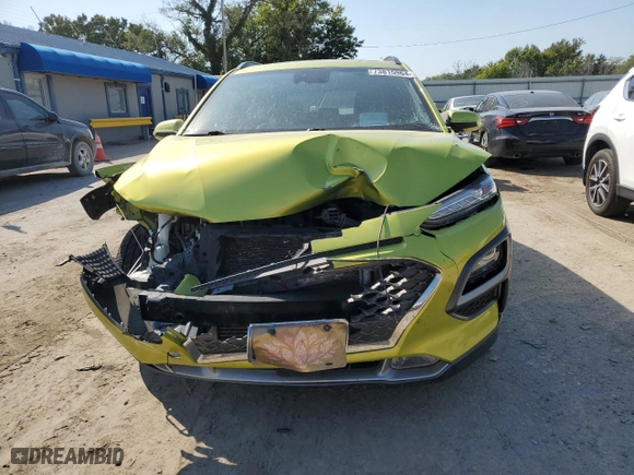 2019 Hyundai Kona Ultimate with VIN KM8K53A59KU381795, listed as a Copart auction lot 73815964 with 144,958 mi miles and Salvage Title. Bid and sale history available at carsss.com. Image 5.