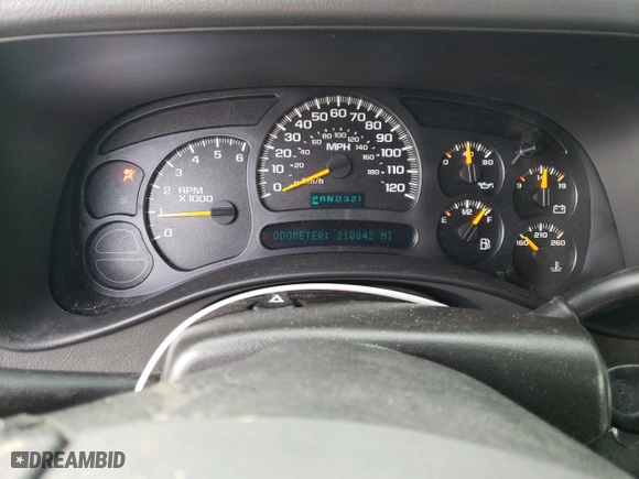 2005 Chevrolet Tahoe LS with VIN 1GNEK13T55J169564, listed as a Copart auction lot 45863905 with 210,842 mi miles and Salvage Title. Bid and sale history available at carsss.com. Image 9.