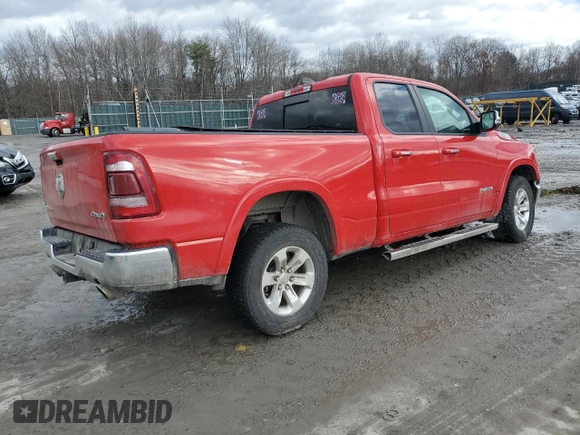 2019 Ram 1500 Laramie with VIN 1C6SRFDT2KN806618, listed as a Copart auction lot 86817314 with 0 mi miles and Salvage Title. Bid and sale history available at carsss.com. Image 3.