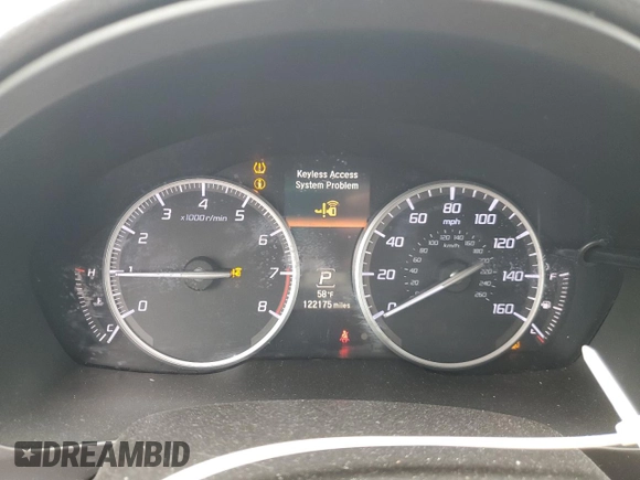 2019 Acura ILX Premium with VIN 19UDE2F71KA004544, listed as a Copart auction lot 48015105 with 122,175 mi miles and Salvage title. Bid and sale history available at DreamBid. Image 9.