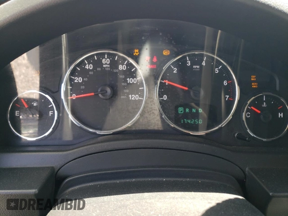 2010 Jeep Liberty Sport with VIN 1J4PN2GK7AW178645, listed as a Copart auction lot 55124955 with 174,250 mi miles and Clean Title. Bid and sale history available at DreamBid. Image 9.