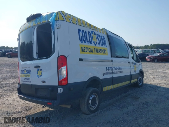 2020 Ford Transit Cargo z VIN 1FTBR1C83LKB03380, wystawiony jako IAAI lot #40415265 z przebiegiem 56 452 mil mil oraz . Historia ofert i sprzedaży dostępna na DreamBid. Obrazek 4.