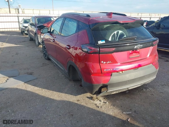 2023 Chevrolet Bolt EUV Premier with VIN 1G1FZ6S03P4148798, listed as a IAAI auction lot 41344621 with 5,493 mi miles. Bid and sale history available at carsss.com. Image 3.