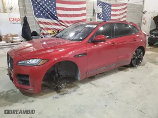 2017 Jaguar F-PACE 35t R-Sport with VIN SADCL2BV5HA490891, listed as a Copart auction lot 45609965 with 127,187 mi miles and Salvage Title. Bid and sale history available at carsss.com. Image 1.