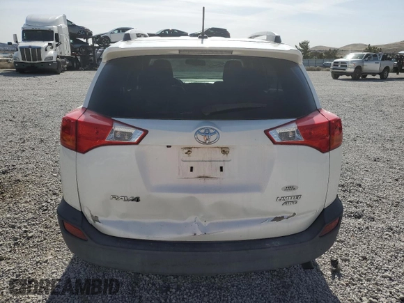 2013 Toyota RAV4 Limited with VIN 2T3DFREV0DW010604, listed as a Copart auction lot 51950055 with Not provided miles and Salvage title. Bid and sale history available at DreamBid. Image 6.
