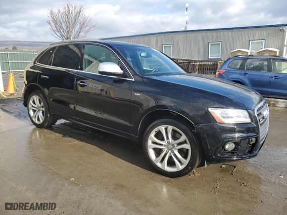 2016 Audi SQ5 Premium Plus with VIN WA1CCAFP3GA009787, listed as a Copart auction lot 46664545 with 69,409 mi miles and Salvage Title. Bid and sale history available at carsss.com. Image 4.