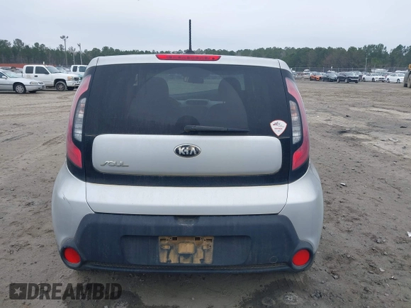 2014 Kia Soul with VIN KNDJN2A20E7702271, listed as a IAAI auction lot 41555814 with 125,296 mi miles. Bid and sale history available at carsss.com. Image 16.