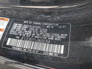 2018 Subaru BRZ tS with VIN JF1ZCAD15J9600264, listed as a IAAI auction lot 42253999 with 74,444 mi miles and . Bid and sale history available at DreamBid. Image 9.