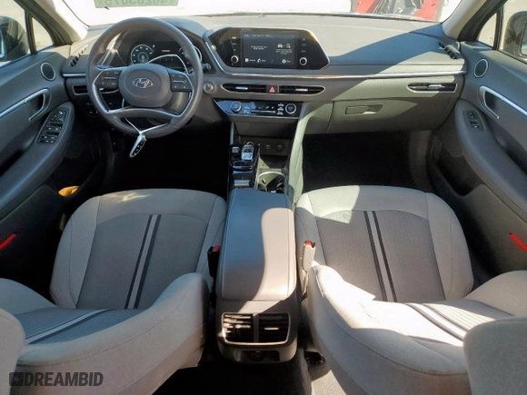 2021 Hyundai Sonata SEL with VIN 5NPEF4JA4MH082200, listed as a Copart auction lot 48205075 with 57,581 mi miles and Salvage Title. Bid and sale history available at carsss.com. Image 8.