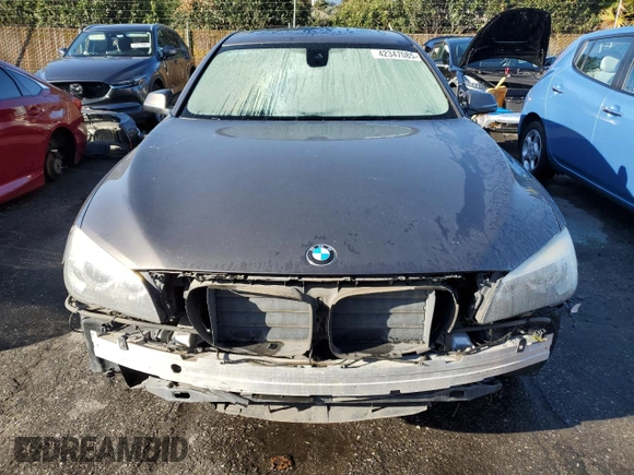 2014 BMW 7 Series 740Li with VIN WBAYE4C57ED137758, listed as a Copart auction lot 42347085 with 121,776 mi miles and Salvage Title. Bid and sale history available at carsss.com. Image 5.