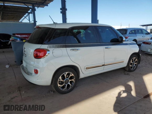 2014 FIAT 500L Lounge with VIN ZFBCFACH8EZ016424, listed as a Copart auction lot 83157294 with 89,918 mi miles and Salvage Title. Bid and sale history available at carsss.com. Image 3.