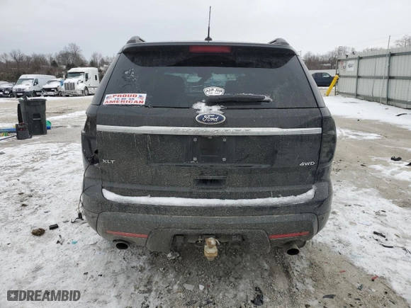 2015 Ford Explorer XLT with VIN 1FM5K8D81FGA17027, listed as a Copart auction lot 46045335 with 140,636 mi miles and Salvage Title. Bid and sale history available at carsss.com. Image 6.