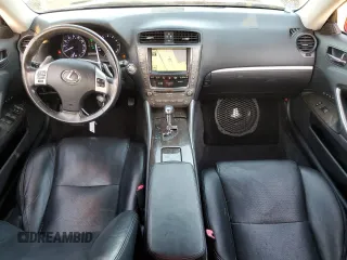 2011 Lexus IS 350 C with VIN JTHFE2C24B2506795, listed as a Copart auction lot 46447575 with 131,714 mi miles and Salvage title. Bid and sale history available at DreamBid. Image 8.