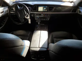 2018 Genesis G80 3.8L with VIN KMHGN4JE8JU231963, listed as a Copart auction lot 77375914 with 86,227 mi miles and Salvage Title. Bid and sale history available at carsss.com. Image 8.