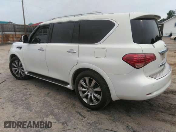 2012 Infiniti QX56 7-passenger with VIN JN8AZ2NF3C9516960, listed as a IAAI auction lot 42386448 with 200,785 mi miles and . Bid and sale history available at DreamBid. Image 3.