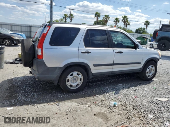 2006 Honda CR-V LX with VIN SHSRD685X6U404828, listed as a Copart auction lot 53898825 with 73,763 mi miles and Salvage Title. Bid and sale history available at DreamBid. Image 3.