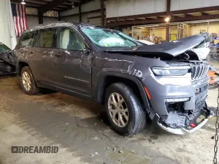 2023 Jeep Grand Cherokee Limited z VIN 1C4RJKBG0P8829883, wystawiony jako Copart lot #52495535 z przebiegiem 59 118 mil mil oraz Szkody całkowita. Historia ofert i sprzedaży dostępna na DreamBid. Obrazek 4.