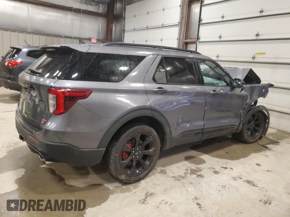 2021 Ford Explorer ST with VIN 1FM5K8GCXMGC25324, listed as a Copart auction lot 51885175 with 0 mi miles and Non Repairable. Bid and sale history available at carsss.com. Image 3.