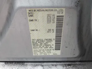 2016 Nissan Altima S z VIN 1N4AL3AP1GN346876, wystawiony jako IAAI lot #42208762 z przebiegiem 160 000 mil mil oraz . Historia ofert i sprzedaży dostępna na DreamBid. Obrazek 9.